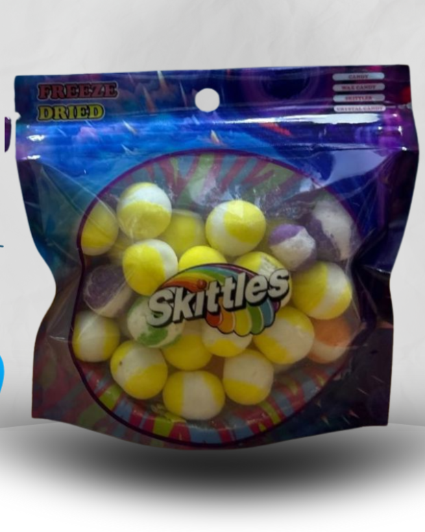 Freeze dried skittles